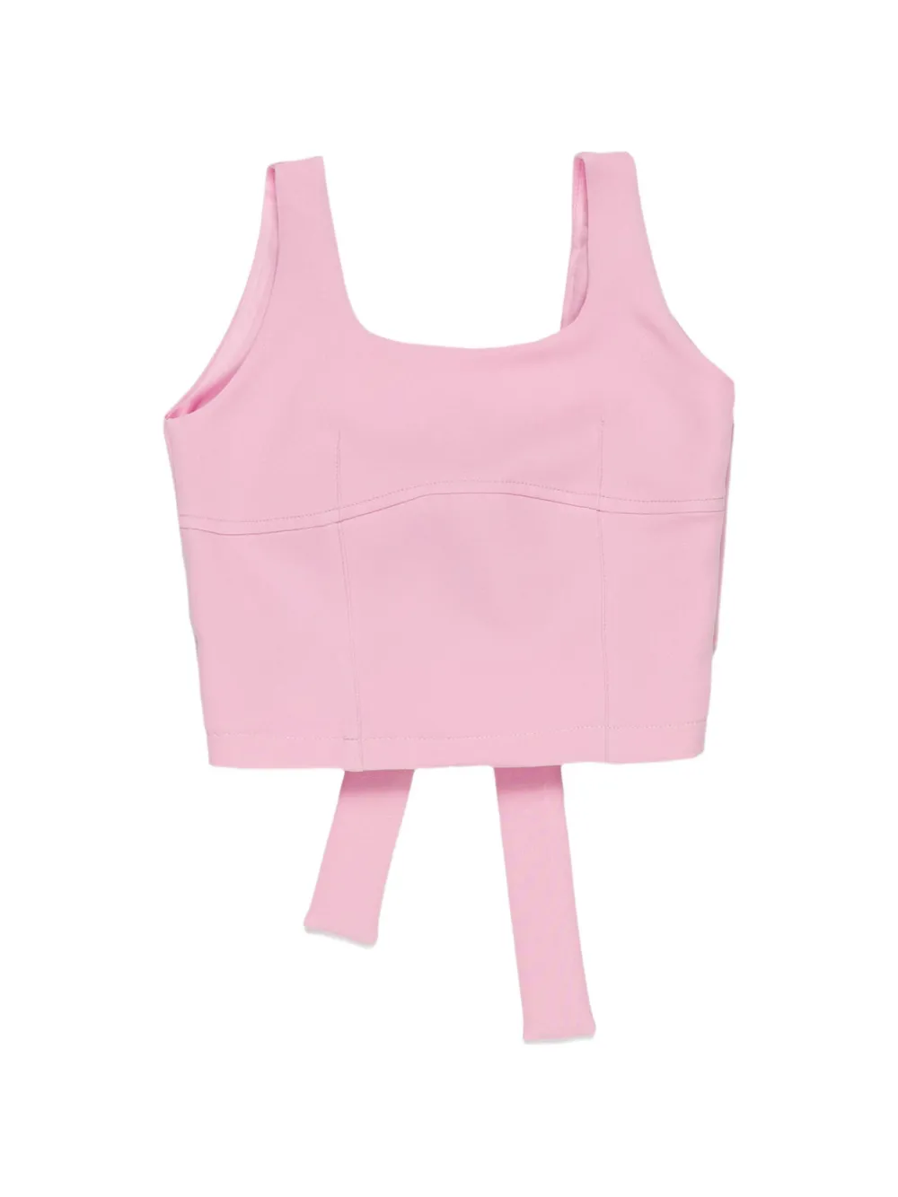 Miss Grant Kids bow crop-top - Rosa