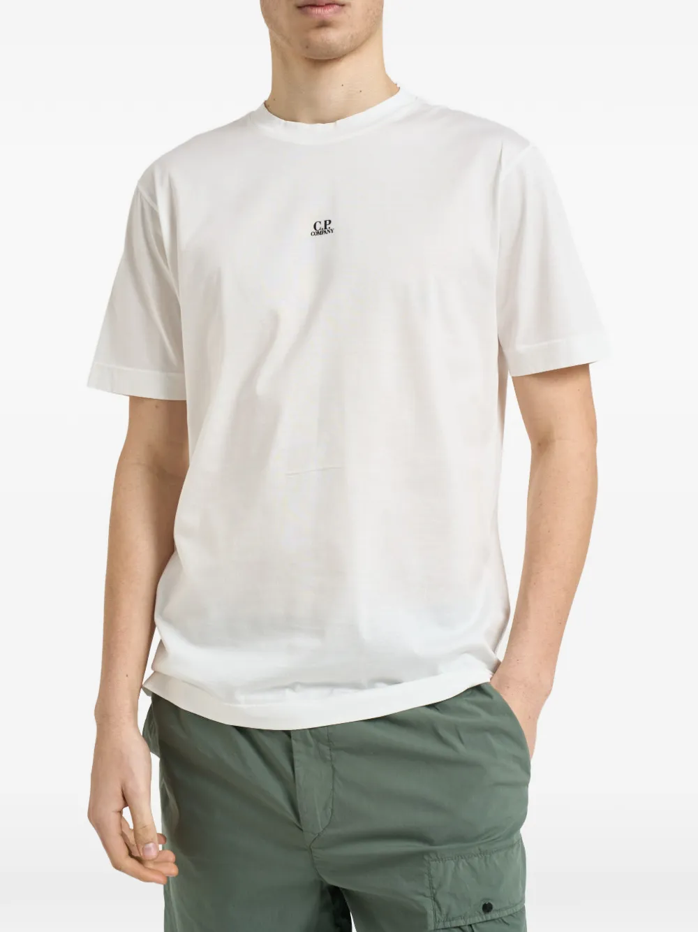 C.P. Company logo T-shirt - Bianco
