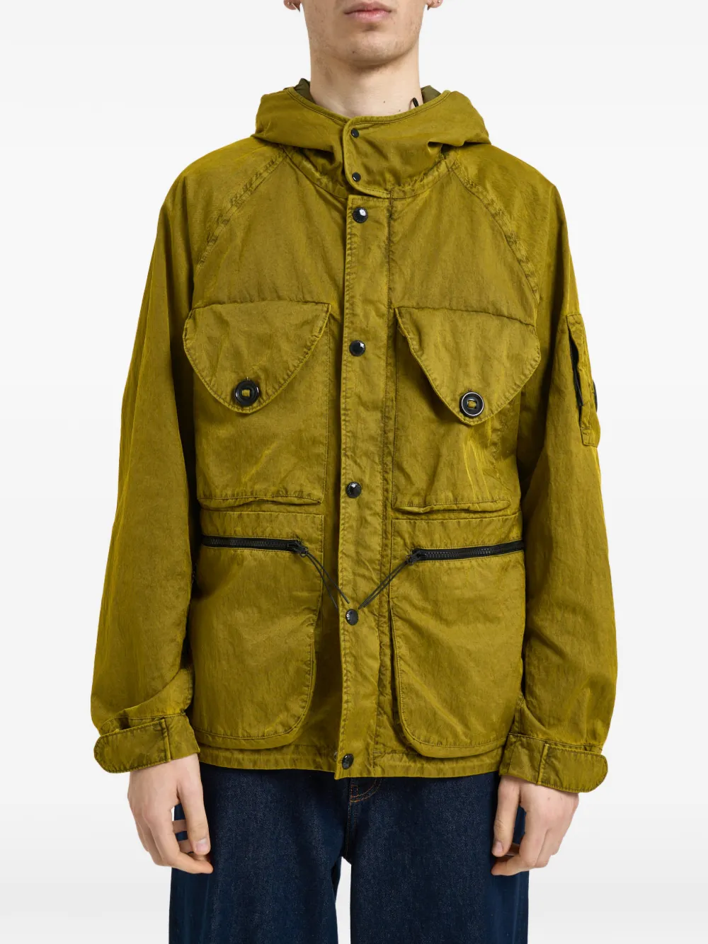 C.P. Company Panama-R goggle-detail hooded jacket - Verde