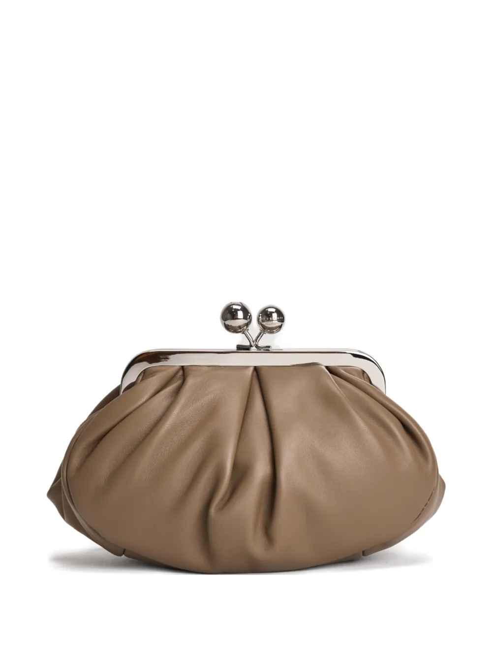 Weekend Max Mara Prati gathered clutch bag - Marrone