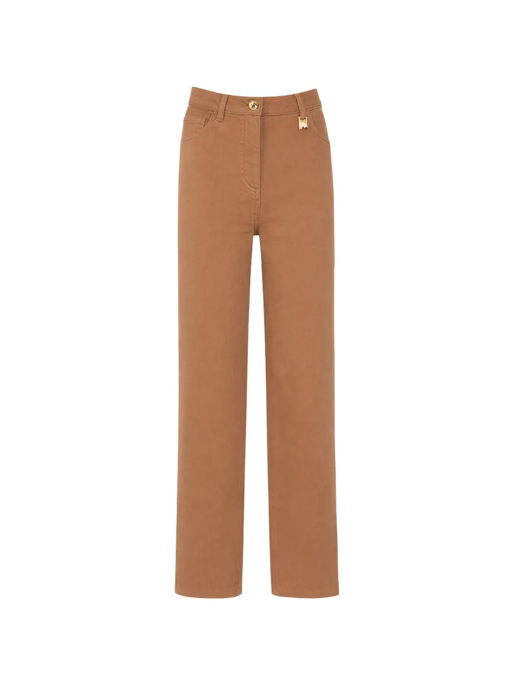 Elisabetta Franchi logo-detail jeans - Marrone