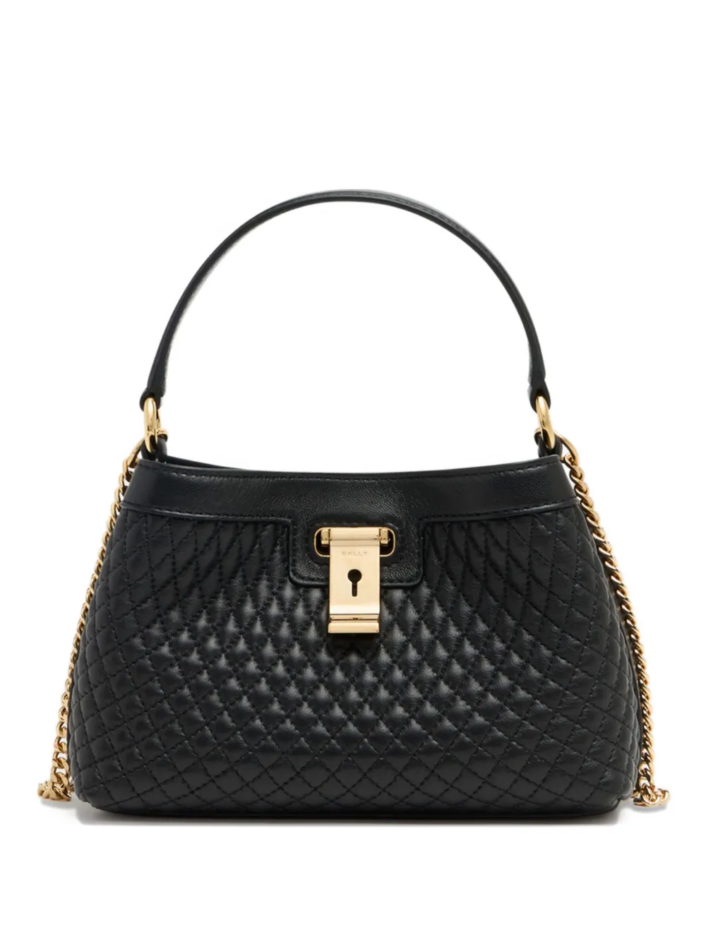 Bally Lock Me quilted tote bag - Nero