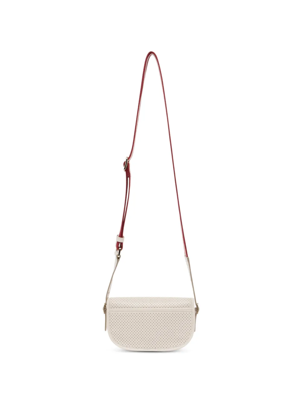  Bally Beckett Perforated Leather Cross Body Bag - Neutrals 