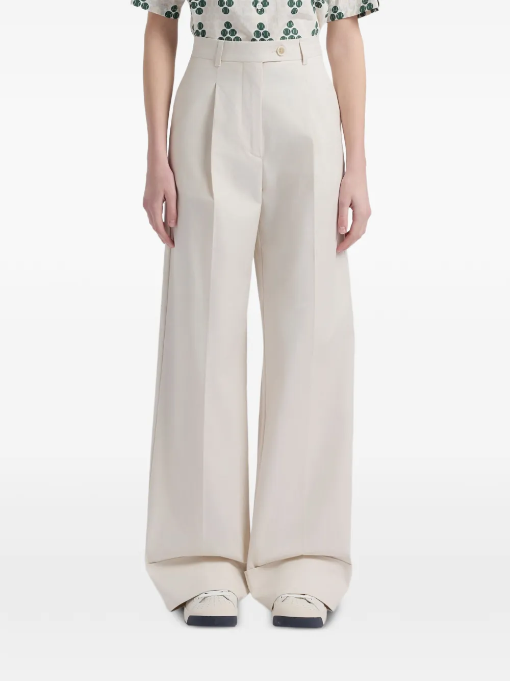 Wide-Leg Tennis Trousers