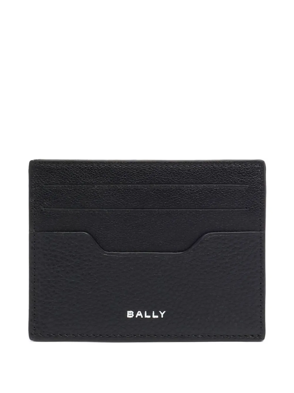 Bally Capitol Grained-leather Card Holder In Black