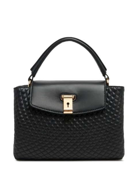 Bally small Lock Me quilted top-handle tote bag