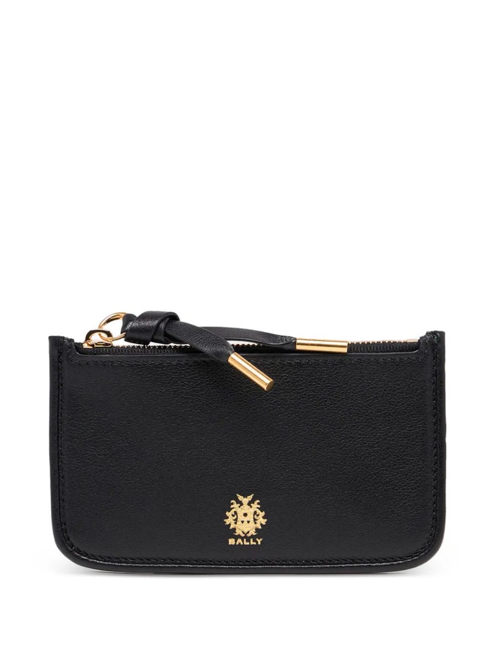 Bally Essential zipped leather card holder - Nero