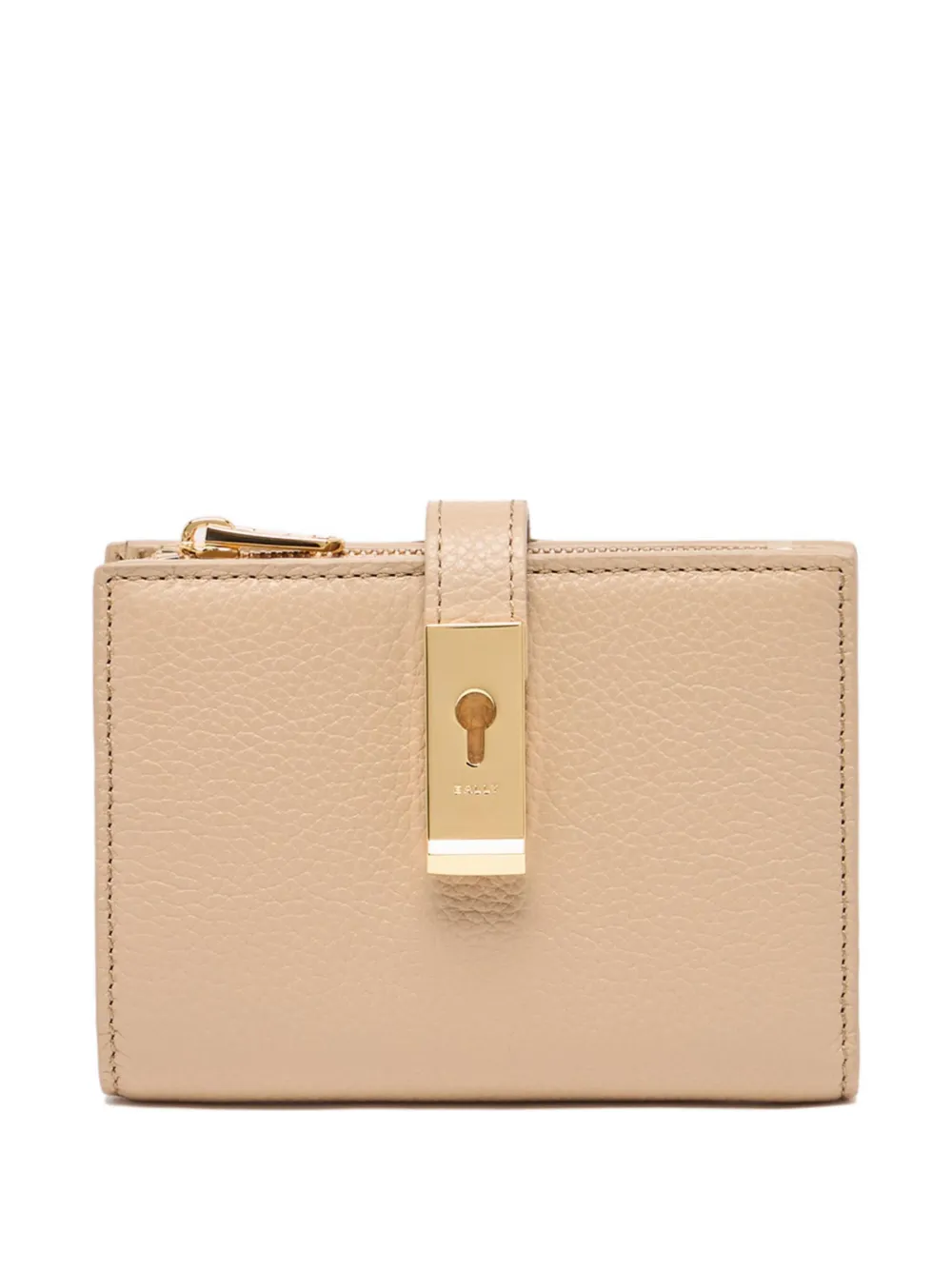 Bally Lock Me grained-leather wallet - Toni neutri