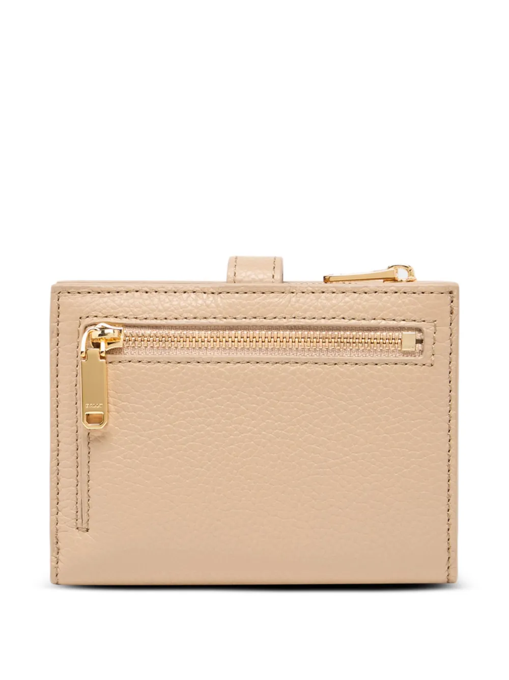 Lock Me Grained-Leather Wallet