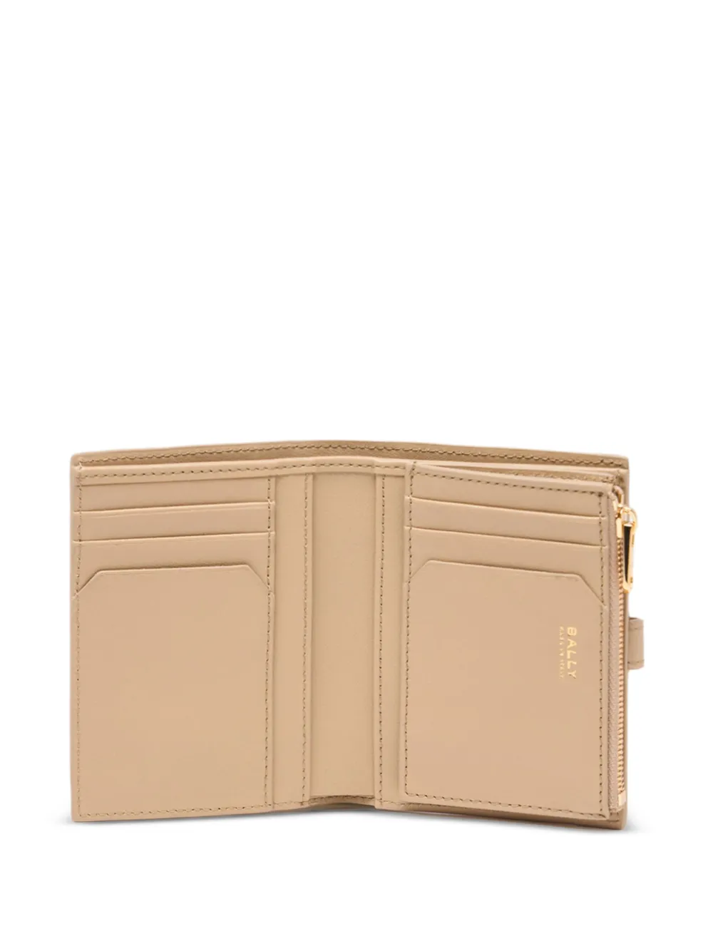 Lock Me Grained-Leather Wallet