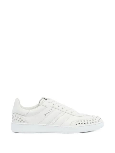 Bally zapatillas Retro Crest de piel a rayas