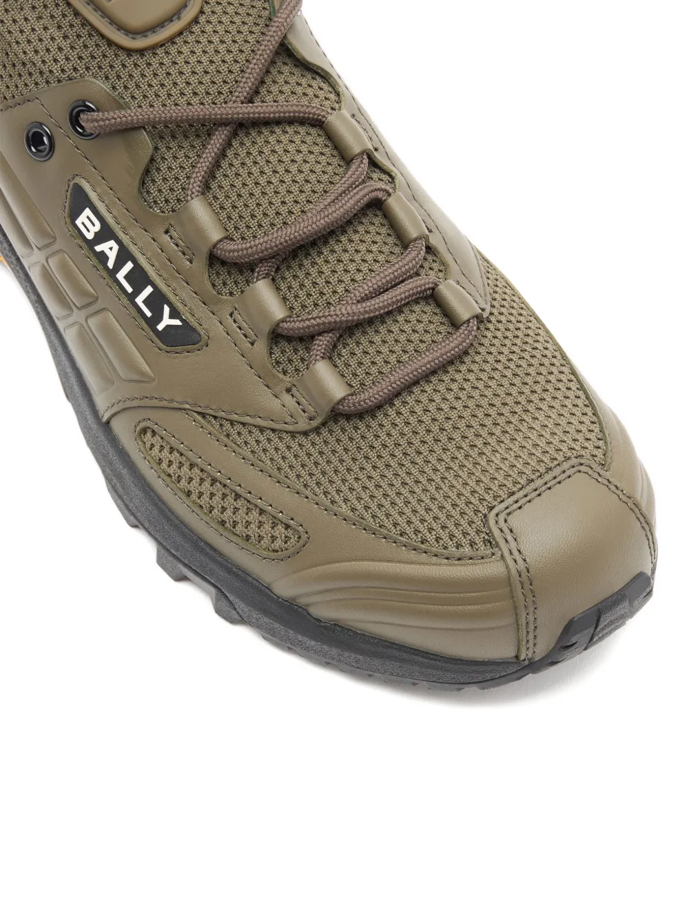 Bally Faster logo leather sneakers Groen