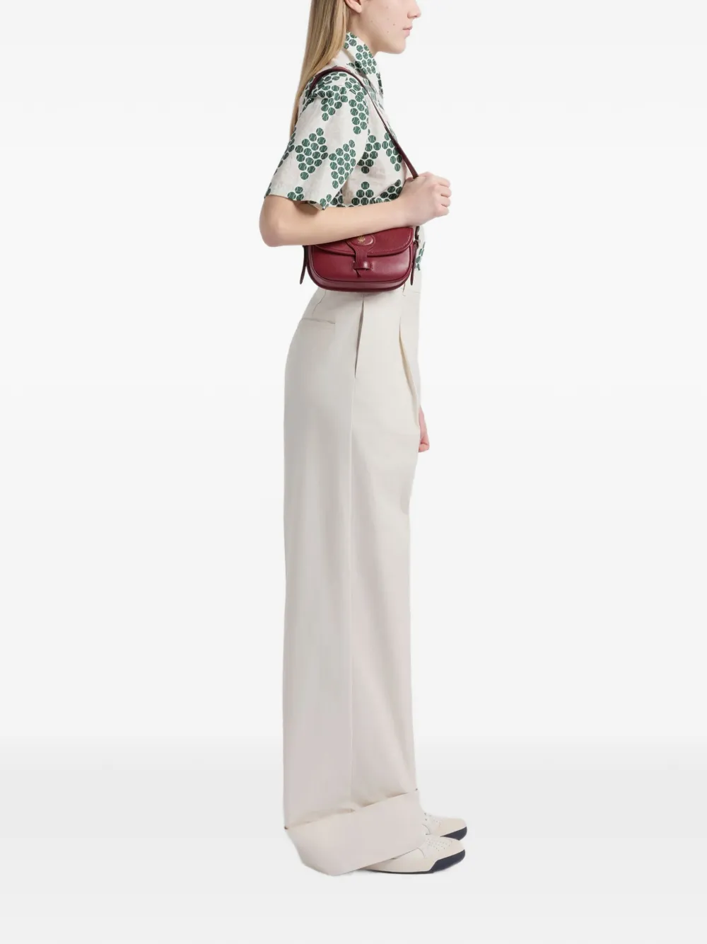  Bally Beckett Leather Shoulder Bag - Red 