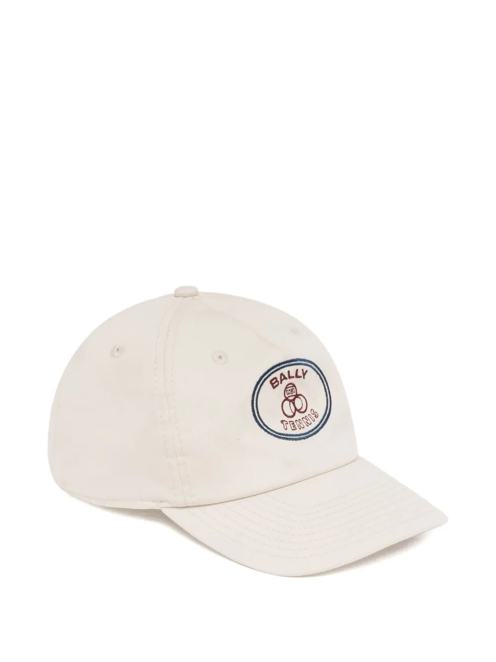 Bally Tennis embroidery baseball hat - Bianco