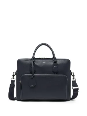 Prada サフィアーノレザービジネスバッグ | グレー | FARFETCH JP