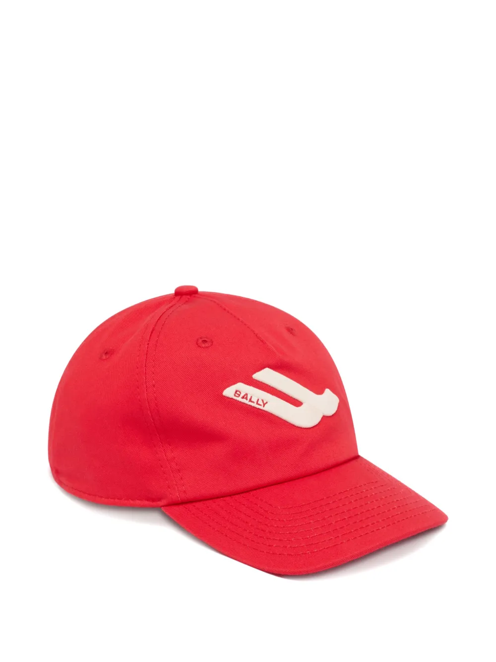 Bally logo-patch baseball cap - Rosso