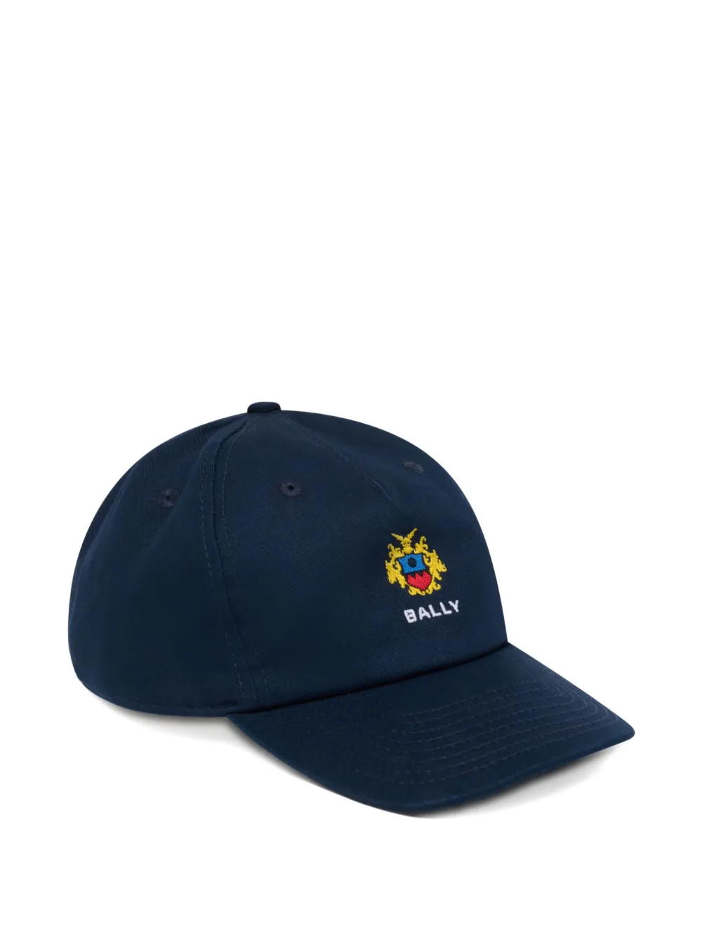 Bally crest-embroidered baseball cap - Blu