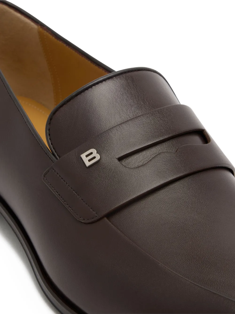 Bally Loafers met B-plakkaat Bruin
