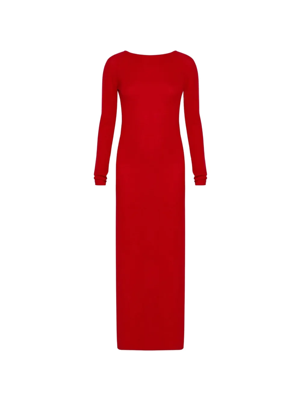 Marella cut-out long-sleeve dress - Rosso
