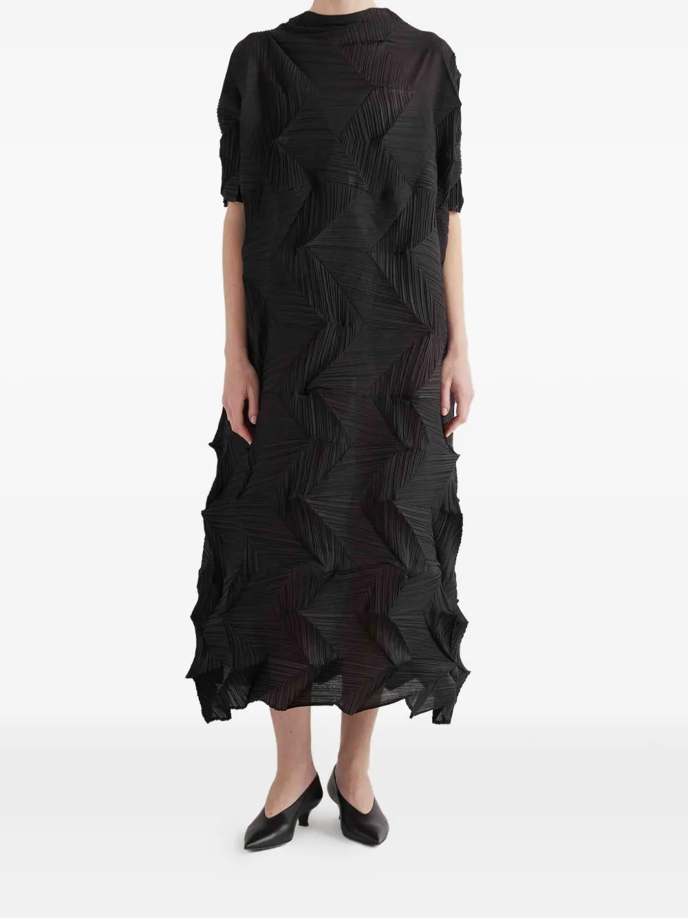 MeimeiJ pleated midi dress - Nero