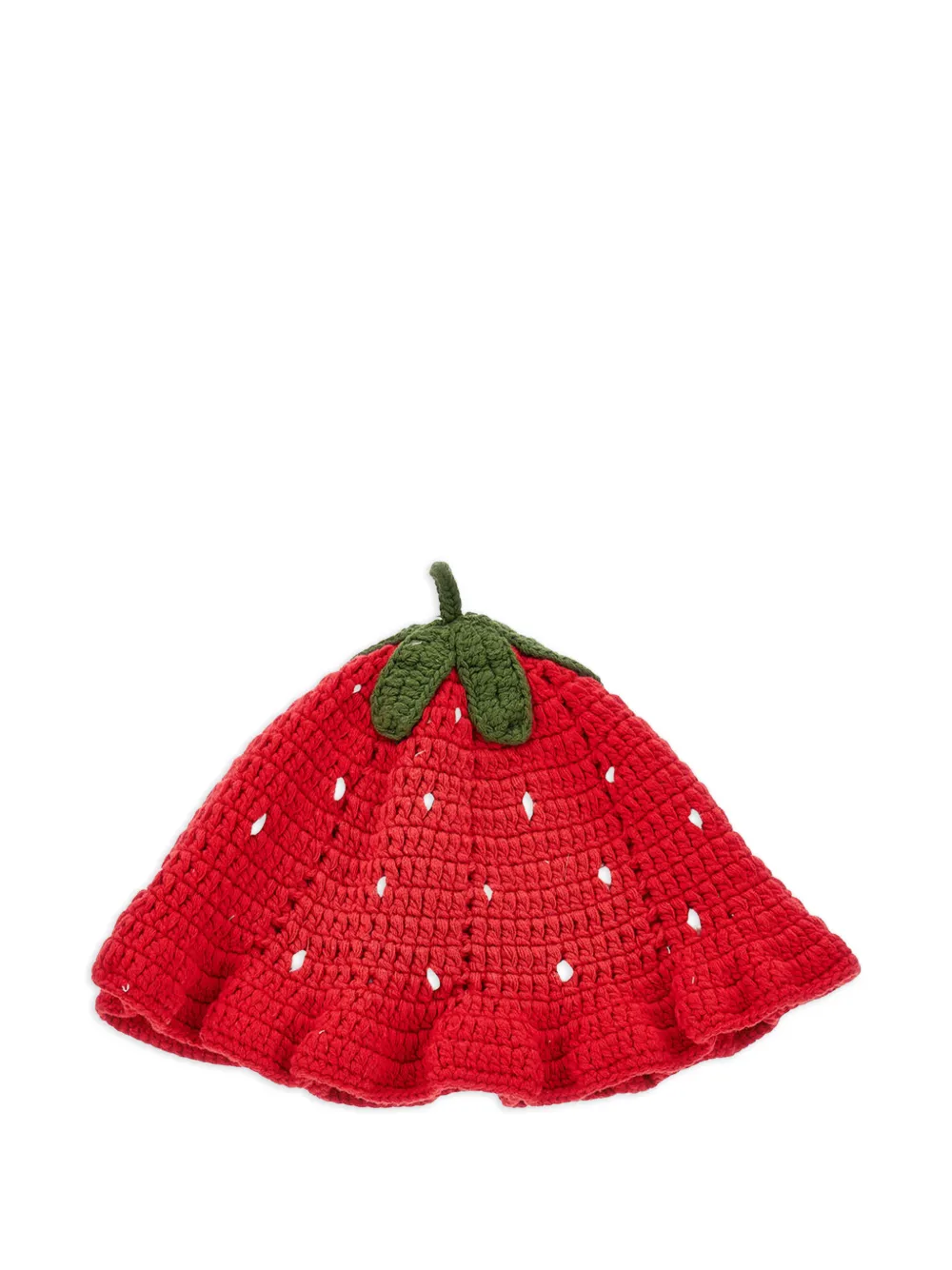Monnalisa crochet strawberry hat - Rosso