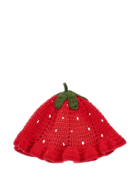 Monnalisa crochet strawberry hat