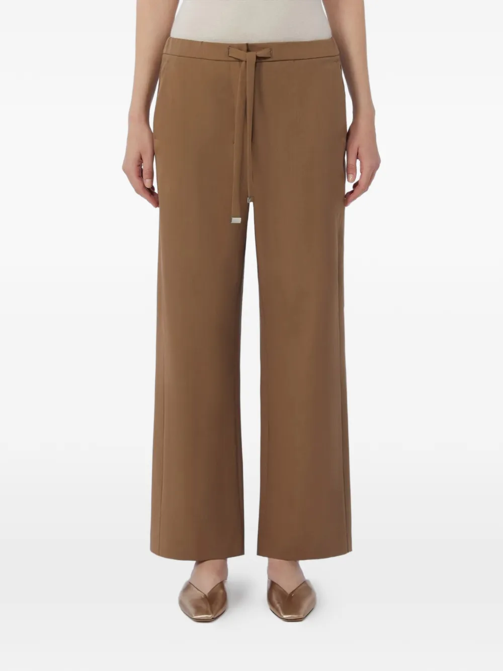  's Max Mara Margenta Drawstring Trousers - Brown 