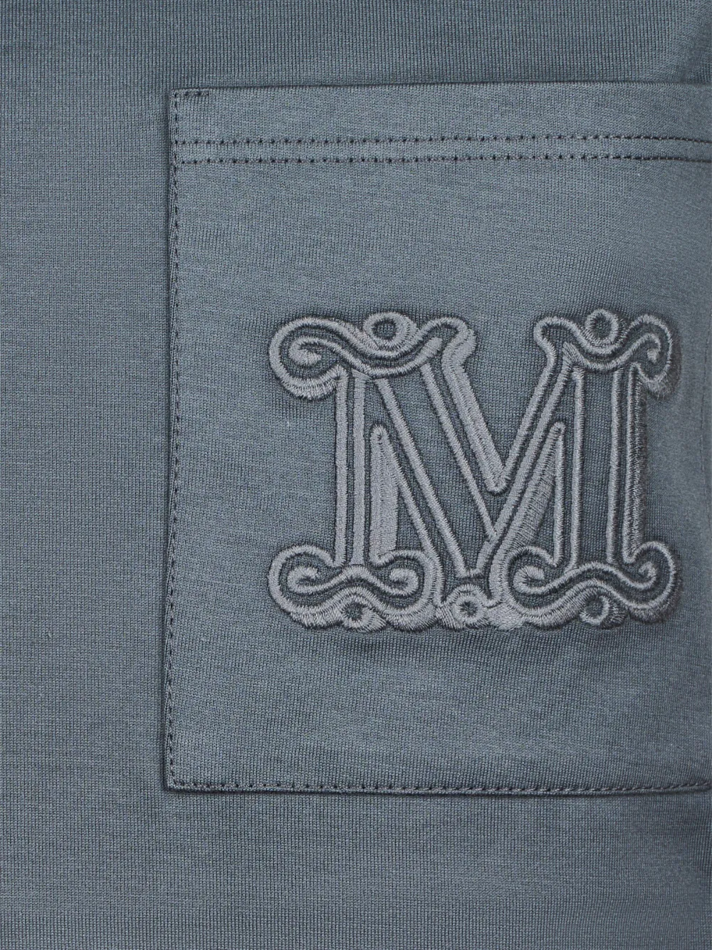 Max Mara T-shirt met borstzak Grijs
