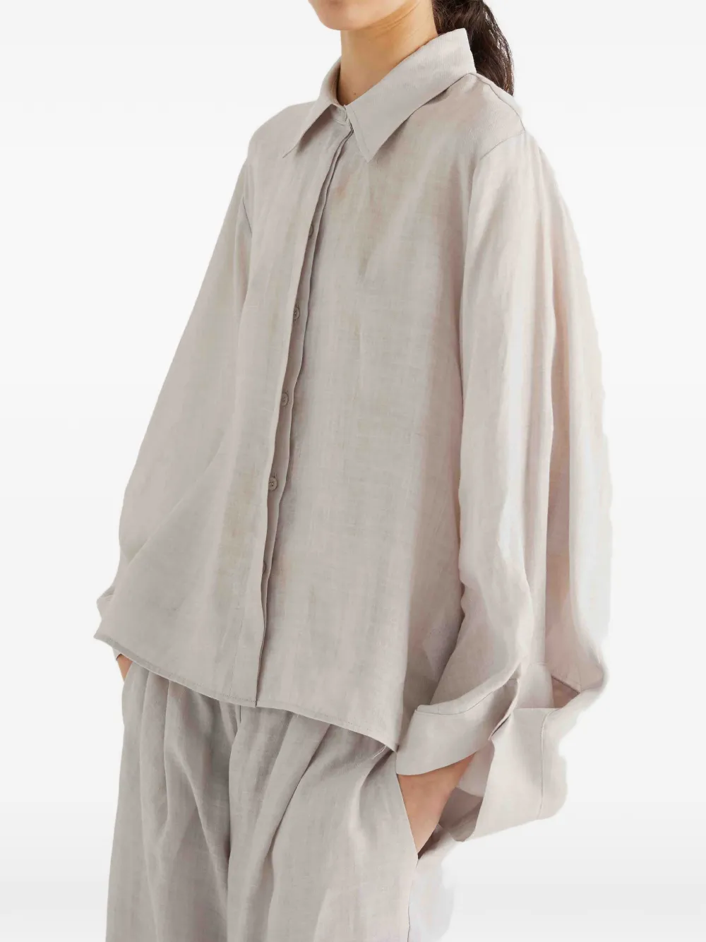 MeimeiJ long-sleeve shirt - Toni neutri