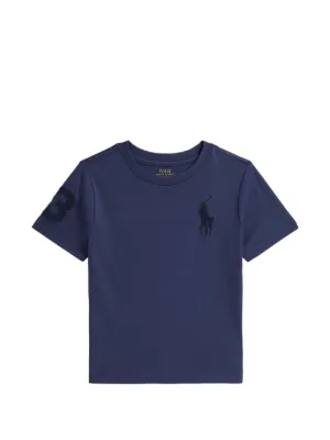 POLO RALPH LAUREN KIDS V-neck short-sleeve T-shirt | Blue