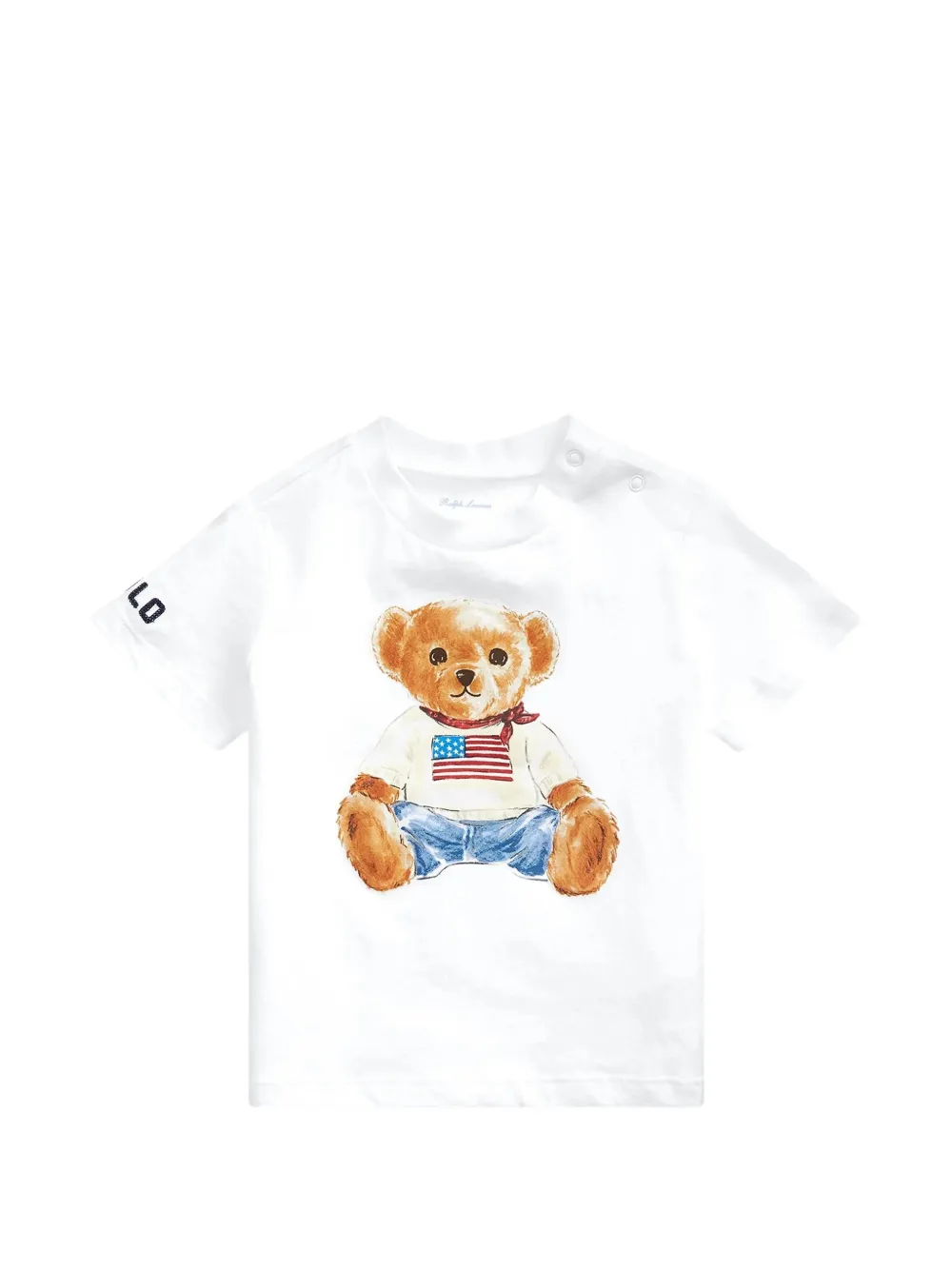 POLO RALPH LAUREN KIDS graphic T-shirt - Bianco