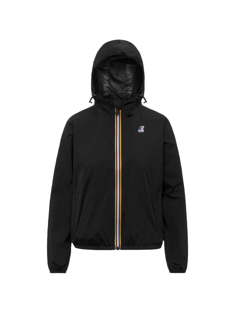 K-Way Le Vrai 4.0 Claudette logo-patch hooded jacket - Schwarz