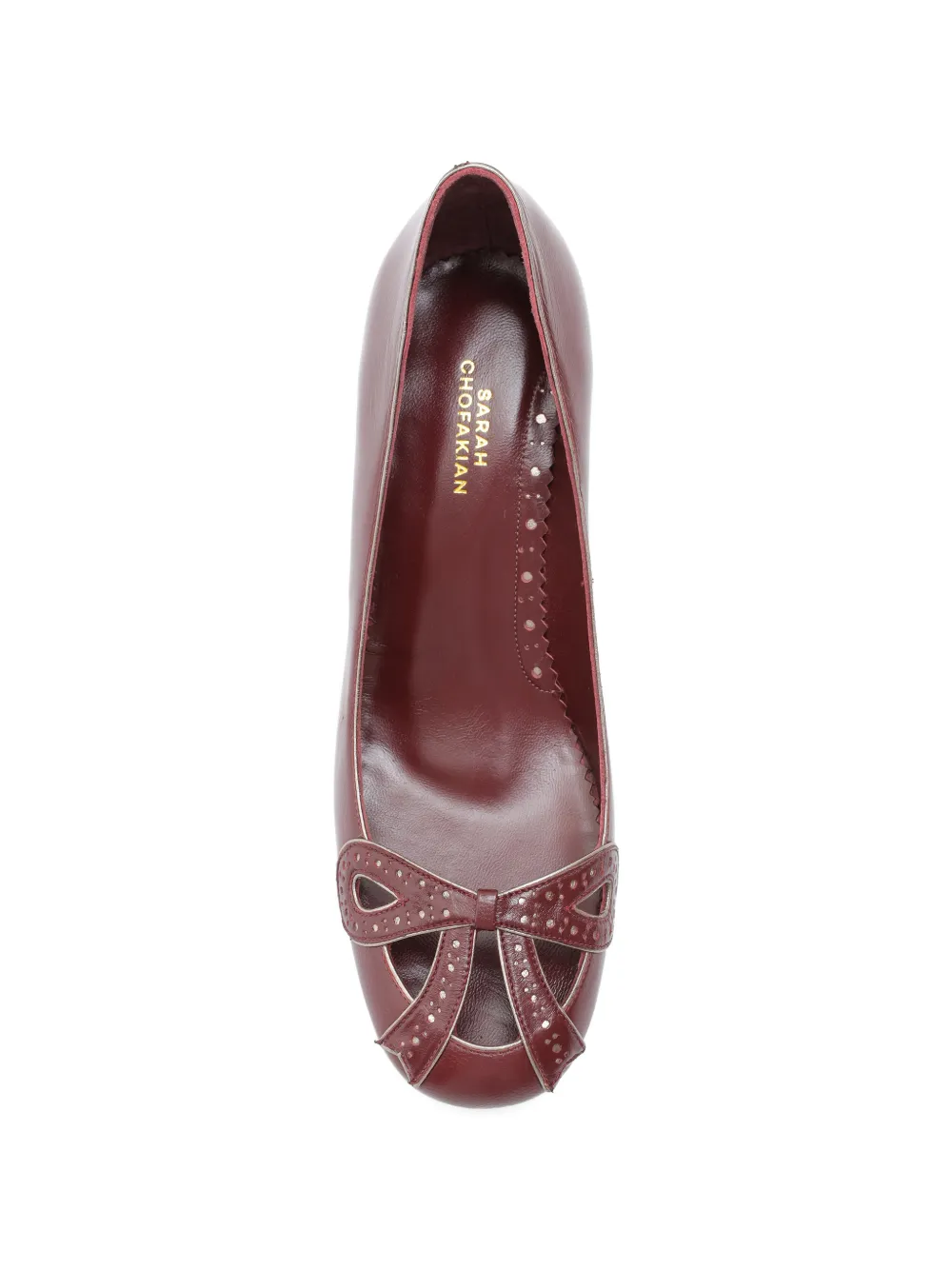 Sarah Chofakian Audrey pumps Rood