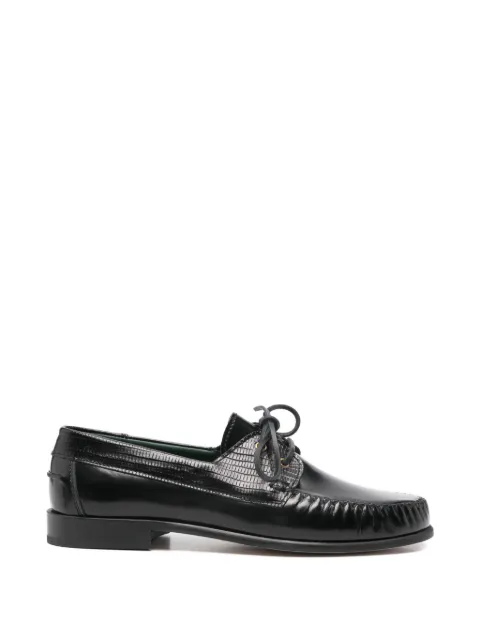 VINNY'S Millo two-tone lace-up boat shoes 