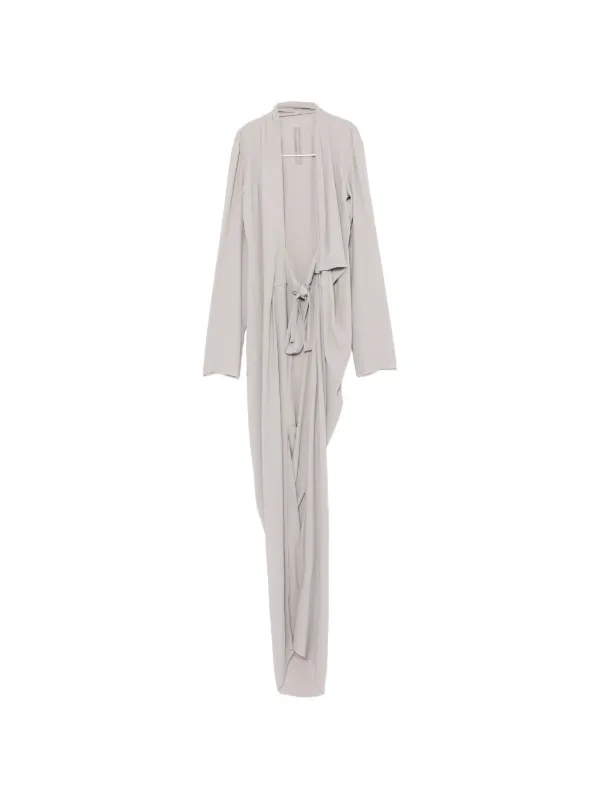 Rick Owens Wrap Gown in Grey