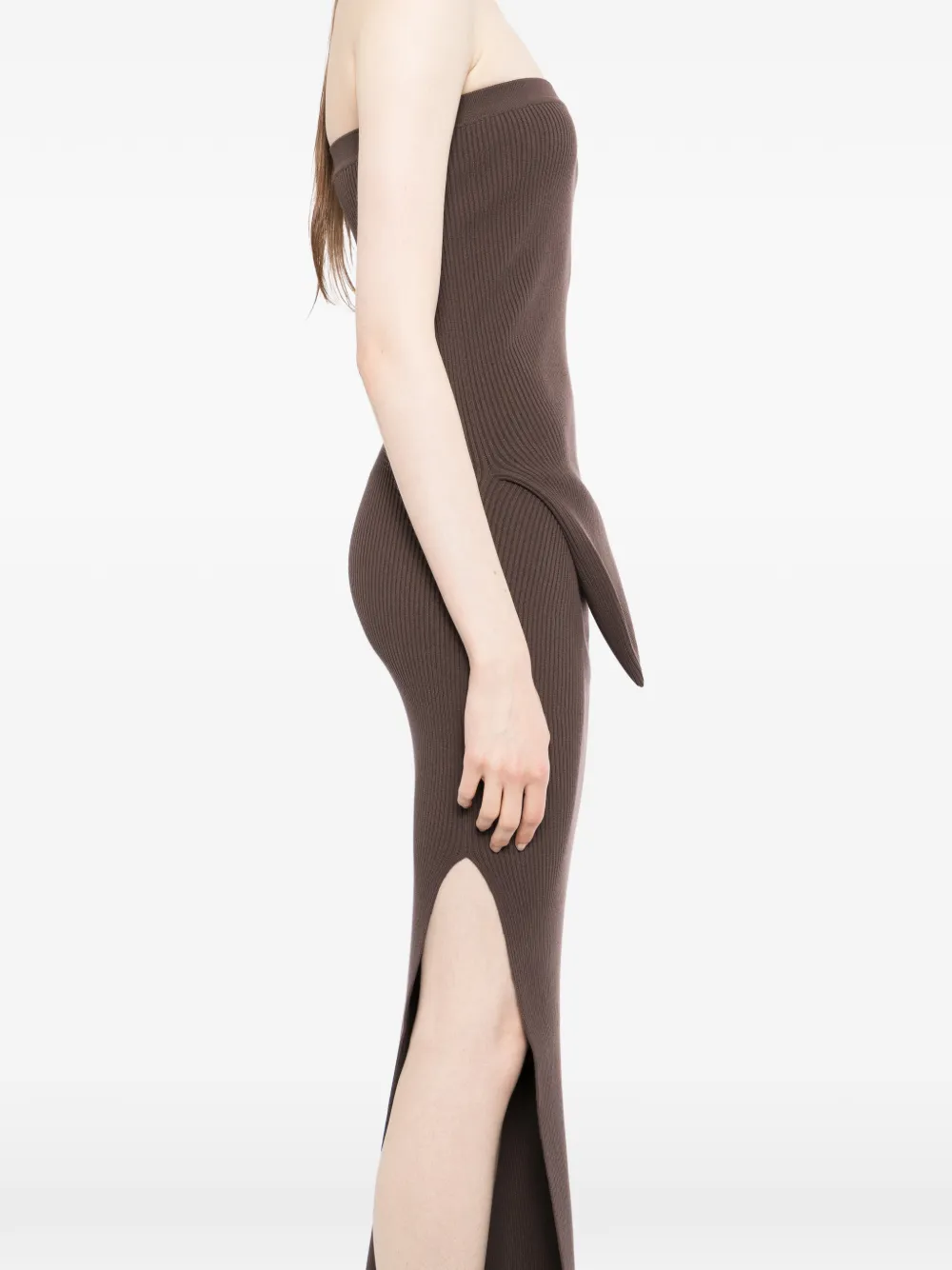 Rick Owens Asymmetrische jurk Bruin
