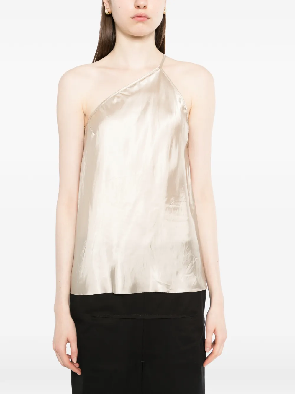 Rick Owens Asymmetrische top Beige