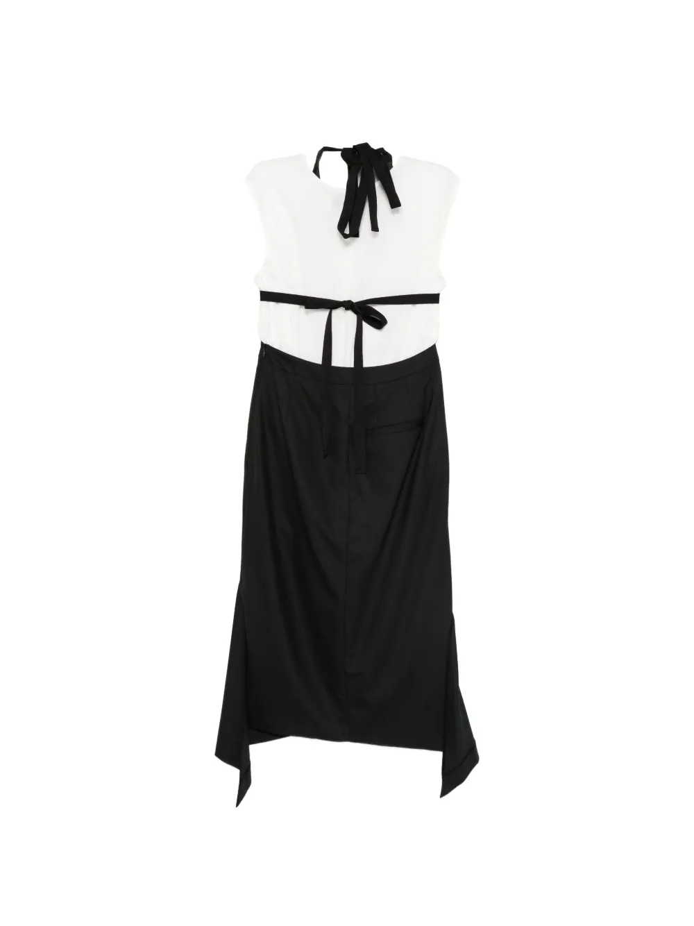  Tela V-neck Mini Dress - Black 