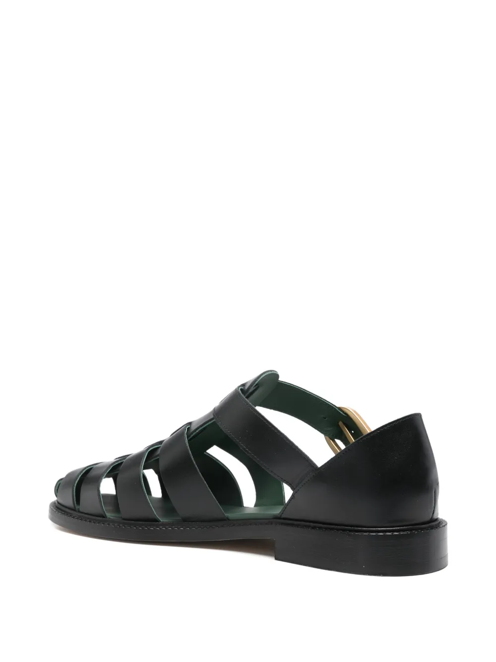 VINNY'S Fisherman sandalen met gespsluiting Zwart