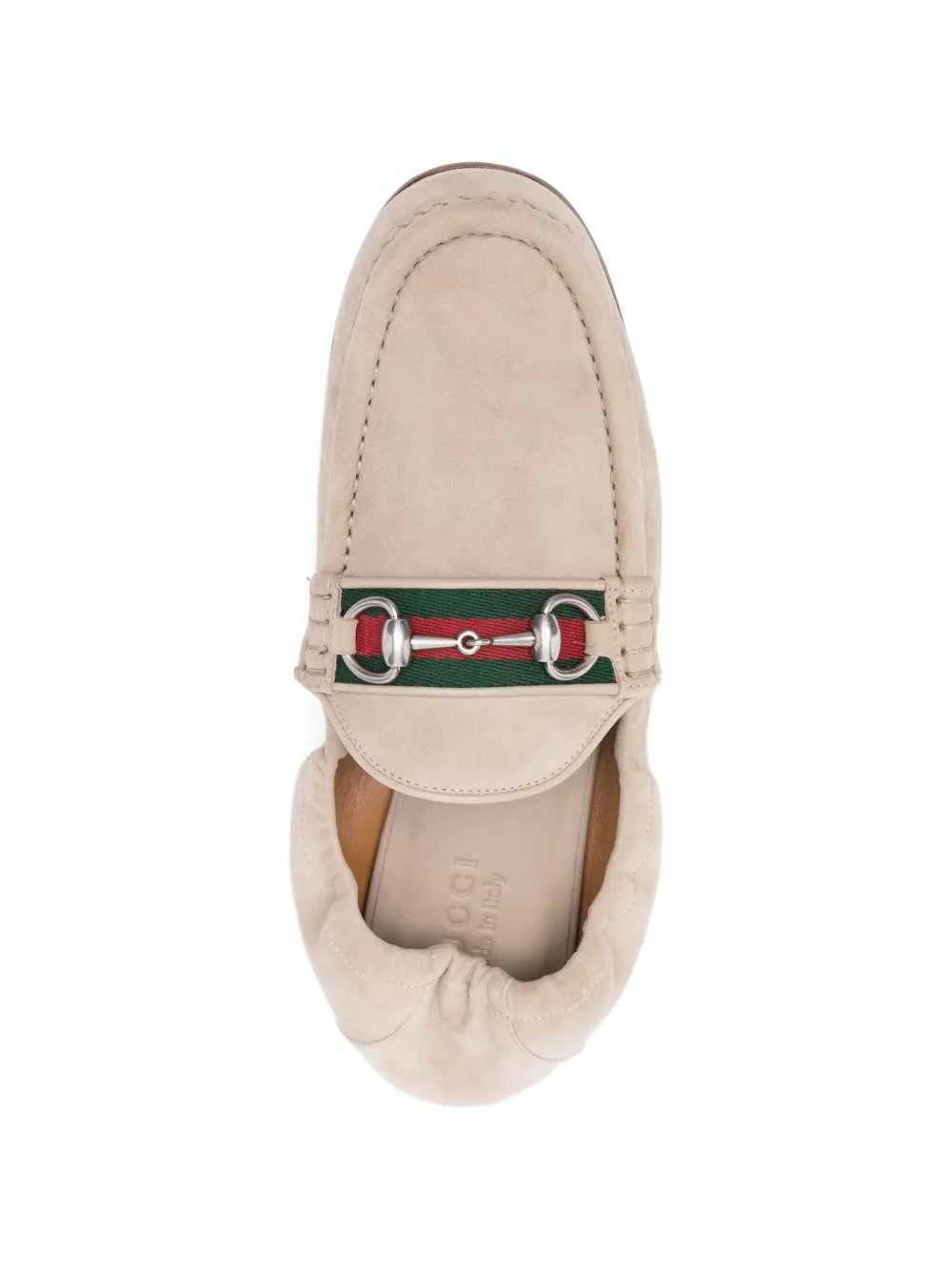 Gucci Horsebit leren loafers Beige