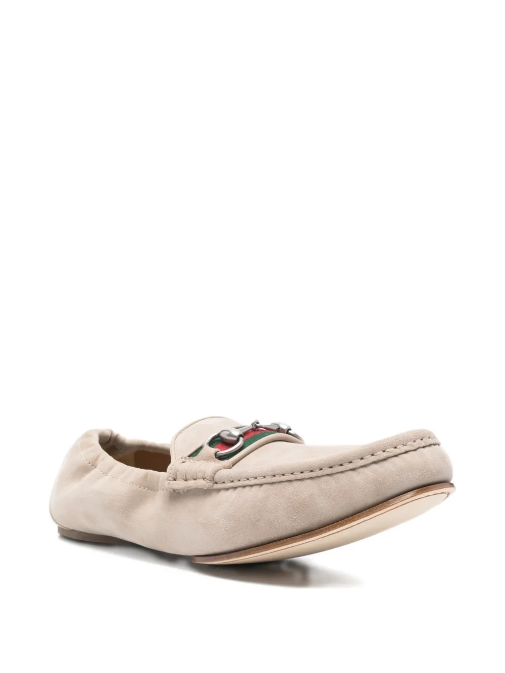 Gucci Horsebit leren loafers Beige