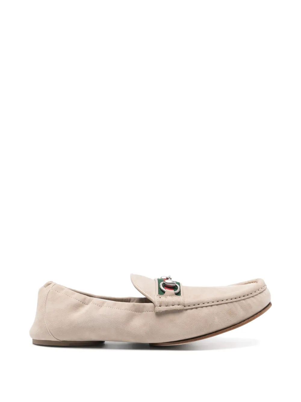 Gucci Horsebit leather loafers - Nude