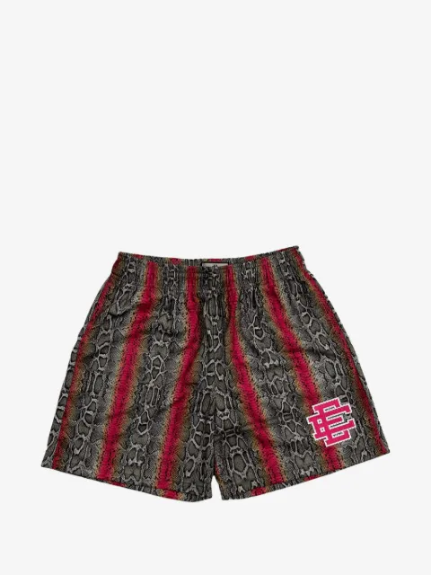 ERIC EMANUEL snakeskin-print track shorts