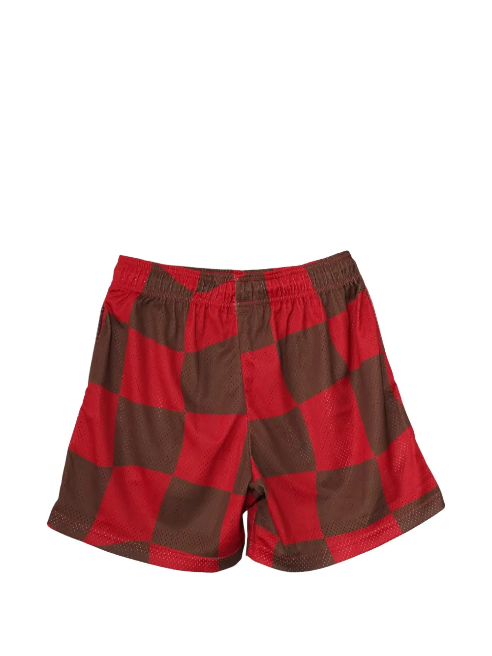ERIC EMANUEL Geruite trainingsshorts Rood
