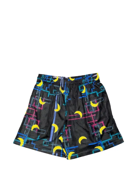 ERIC EMANUEL moon-print track shorts
