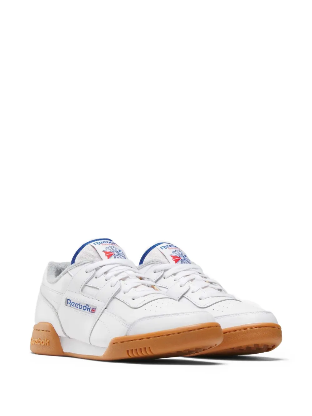 Reebok Workout Plus leren sneakers Wit