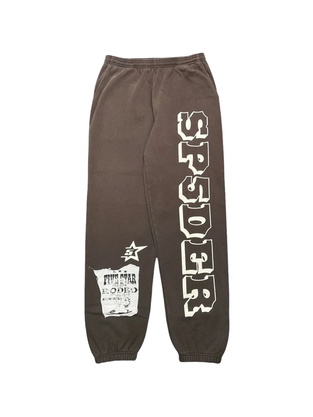SP5DER graphic-print track pants - Marrone