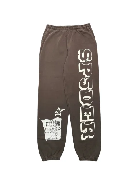 SP5DER graphic-print track pants