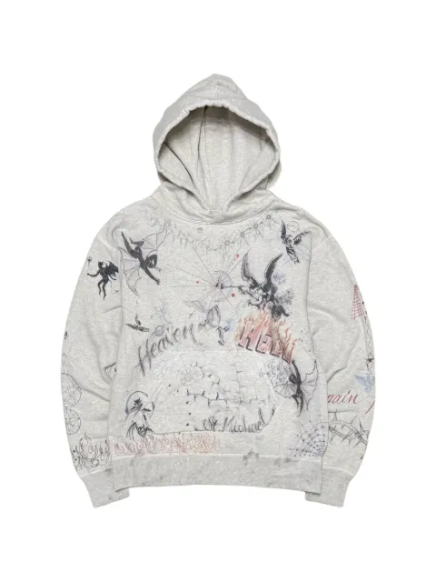 SAINT MXXXXXX graphic-print hoodie