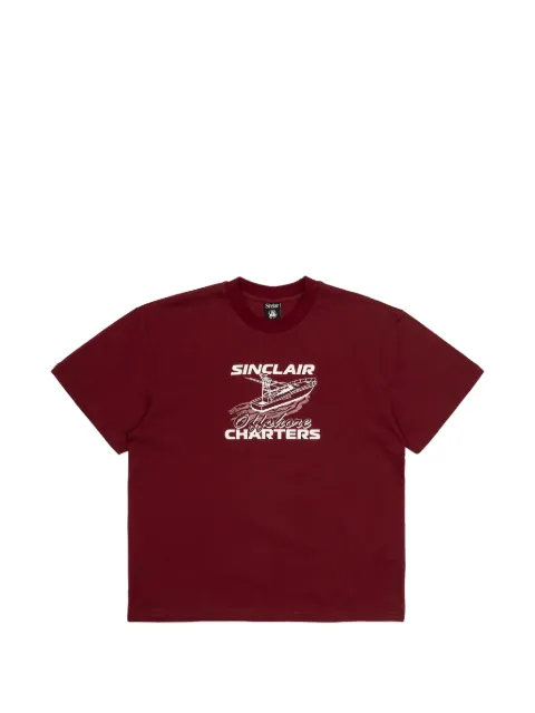 Sinclair boat print short sleeve T-shirt